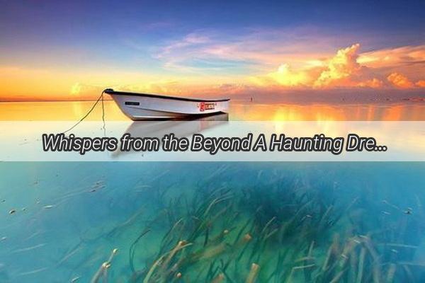 Whispers from the Beyond A Haunting Dream of Deceased Loved Ones Returning Home